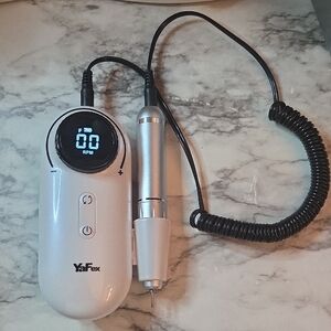 YaFex Nail Drill in White and Silver